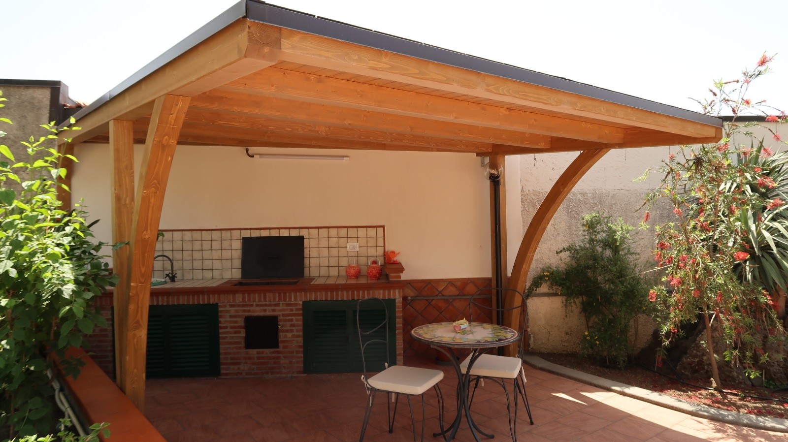 Vivereverde, copertura in legno per giardino